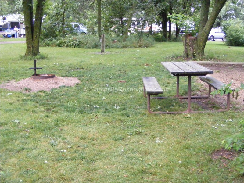 Campsite 26 in Blue Mounds State Park Campground at Blue Mounds State